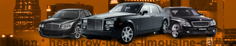 Private transfer from Luton to Heathrow with Luxury limousine