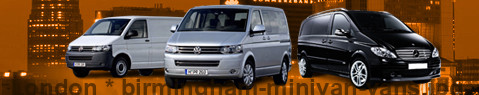 Private transfer from London to Birmingham with Minivan