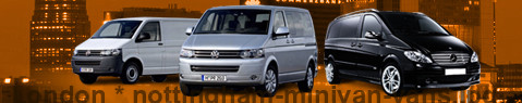 Private transfer from London to Nottingham with Minivan