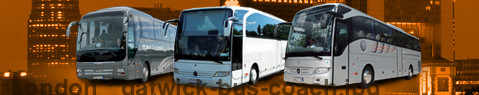 Private transfer from London to Gatwick with Coach