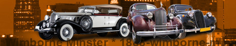 Vintage car Wimborne Minster | classic car hire | Limousine Center UK