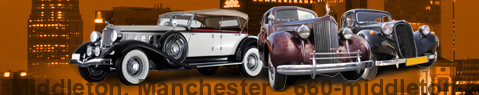 Vintage car Middleton, Manchester | classic car hire | Limousine Center UK