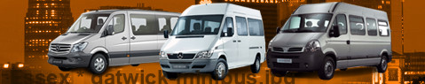 Private transfer from Essex to Gatwick with Minibus